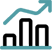 Line graph showing an increase in performance metrics of business products over time.