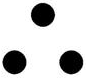 3 Dot Logo in Black and White