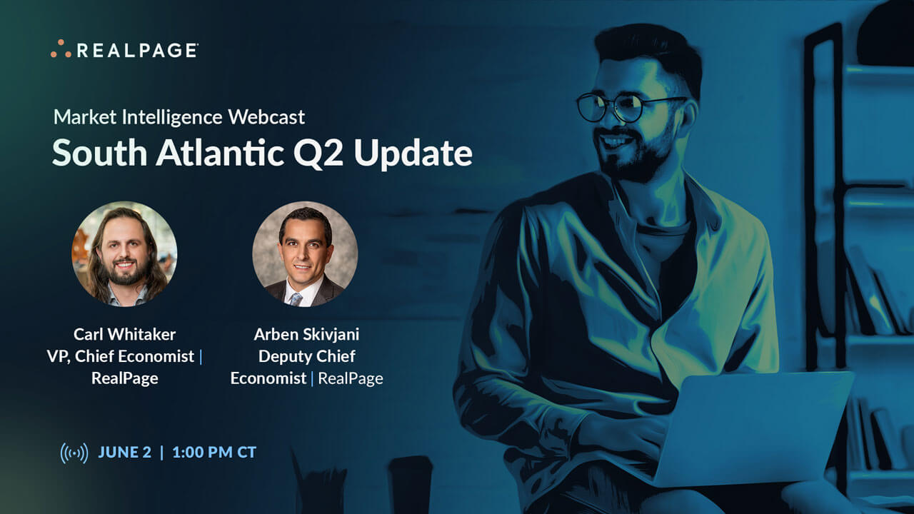 Webcast cover for 'South Atlantic Q2 Update' featuring Carl Whitaker and Arben Skivjani, June 2, 1:00 PM CT.