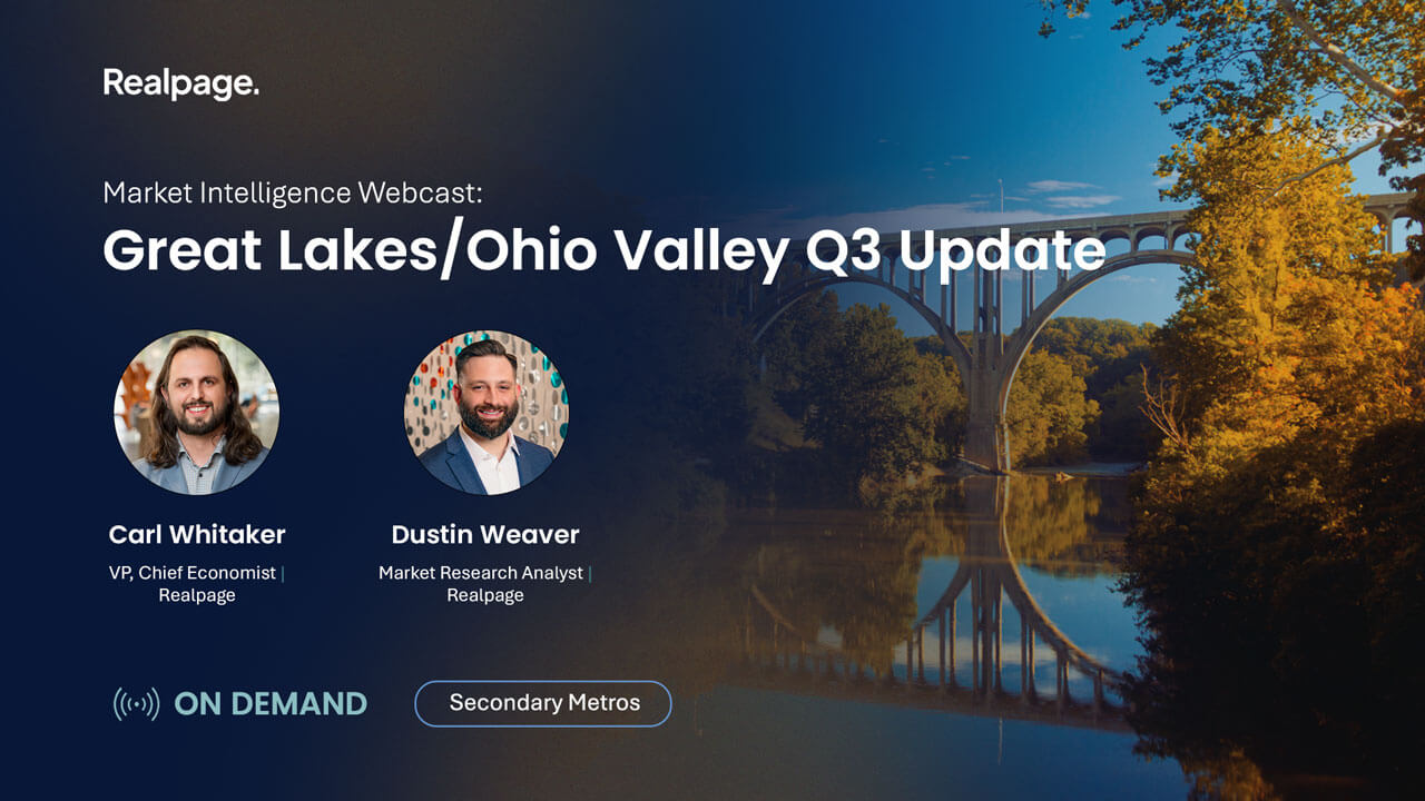 Webcast cover image featuring Carl Whitaker and Dustin Weaver discussing Great Lakes/Ohio Valley Q3 updates.